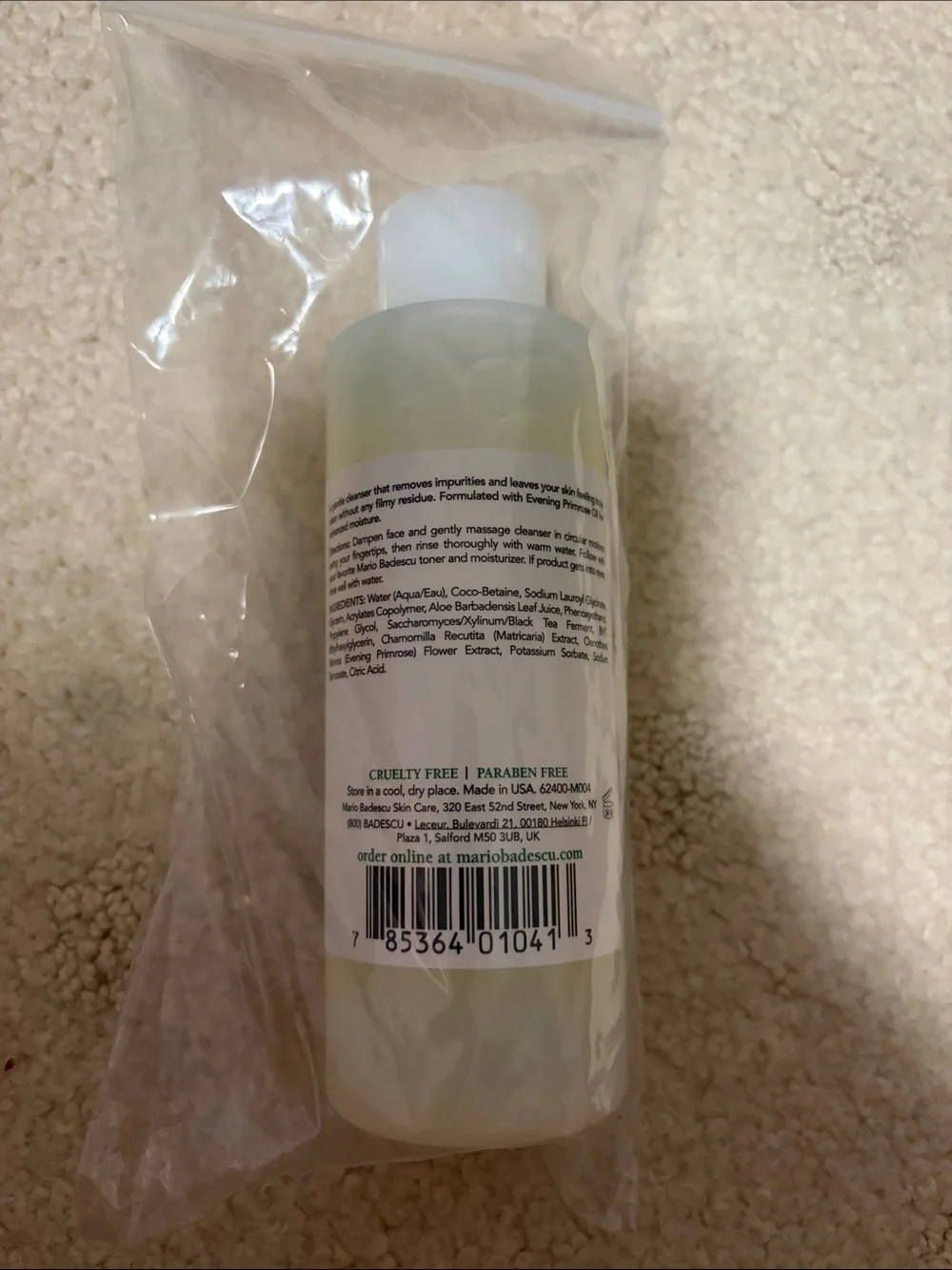 New Mario Badescu Gentle Foaming Cleanser -6fl Oz
